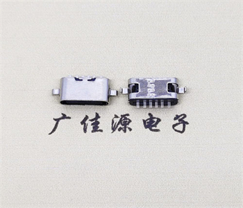 衡阳TYPE-C6P短体沉板两脚母座 长度5.1mm 沉板1.6、0.8mm